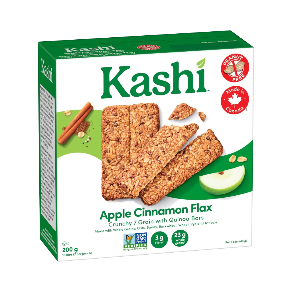 Kashi Crunchy 7 Grain with Quinoa Bars Apple Cinnamon Flax