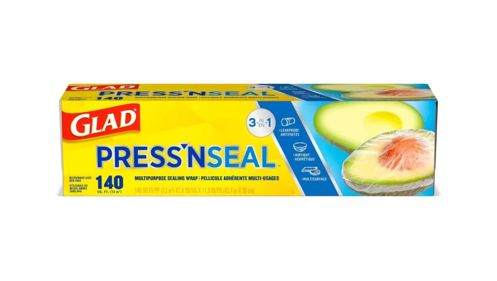 Glad Press’n Seal 3-in-1, Leakproof, Airtight, Multisurface Sealing Wrap Pack…