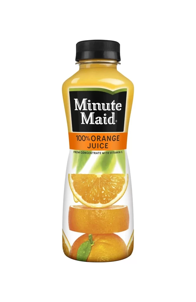 Minute Maid 100% Orange Juice Beverage Packaging