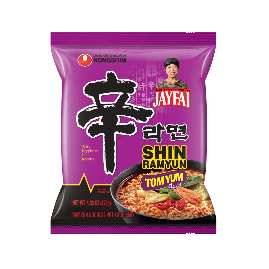 Nongshim SHIN RAMYUN TOM YUM flavor Ramen Packaging