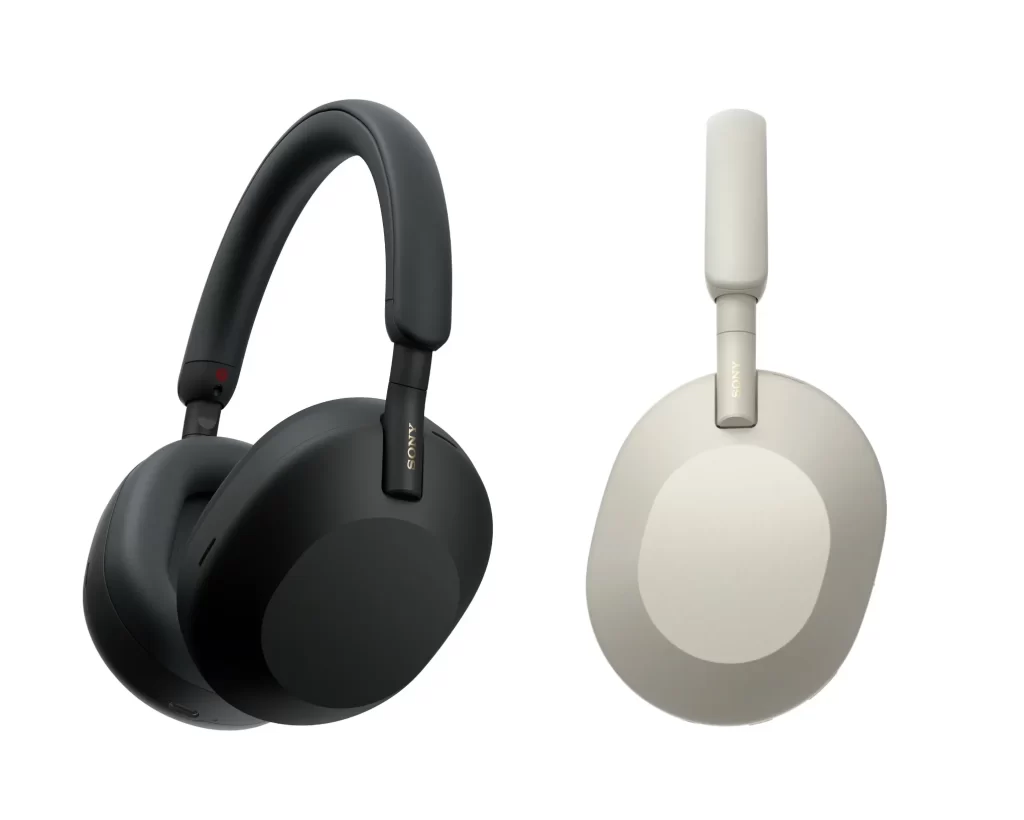 Sony WH-1000XM5 Black and Silver Headphones Packaging