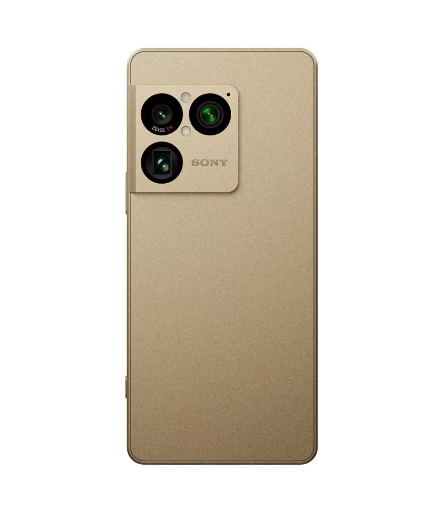 Sony Xperia 1 VIII Gold Smartphone Back Packaging