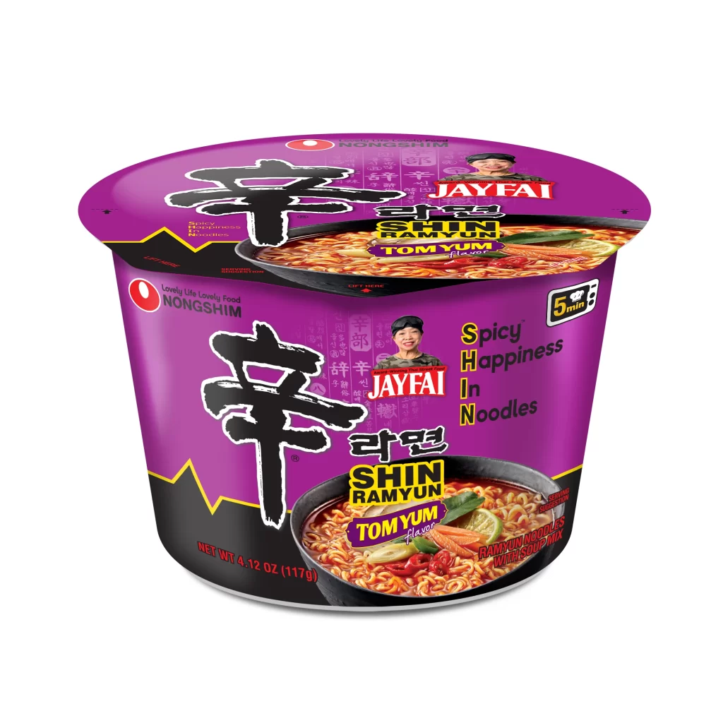 Nongshim Shin Ramyun Tom Yum Ramen Packaging