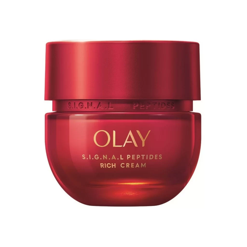 Olay S.I.G.N.A.L Peptides Rich Cream Skincare Packaging