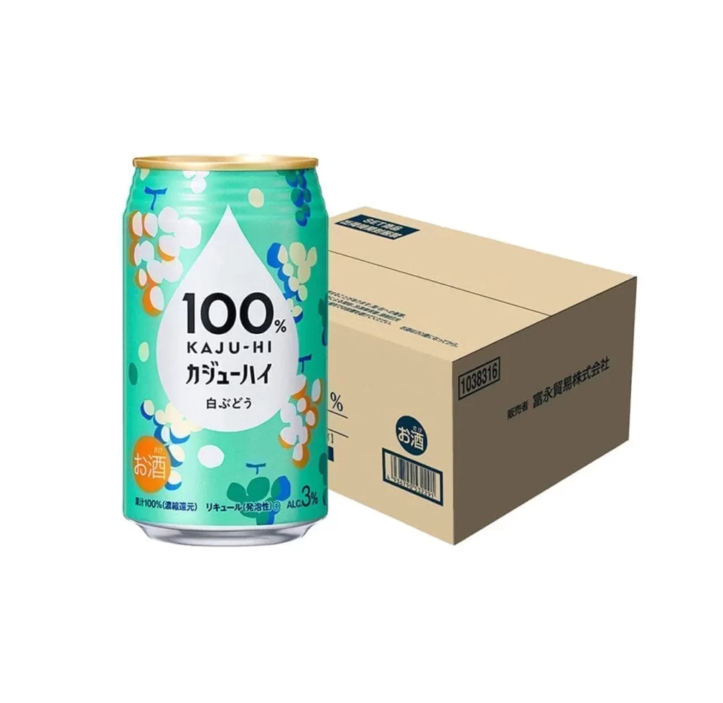 100 KAJU-HI White Grape CHU-HI 340ml Packaging