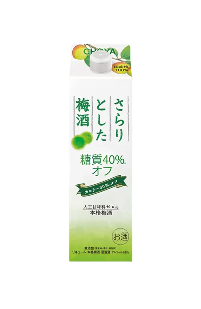 CHOYA Sarari 40 Less Sugar 1L Packaging