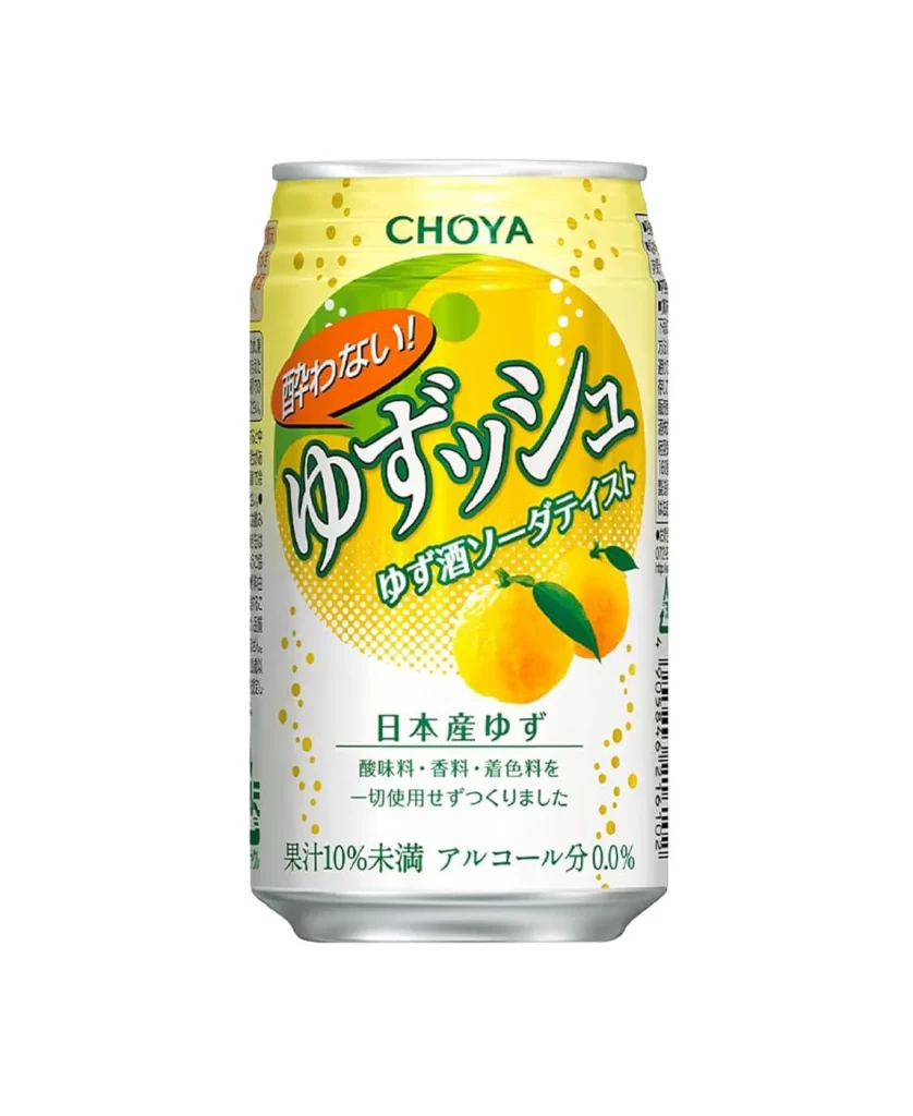 Choya Yuzu Soda Non Alcohol 350mL x24 Packaging