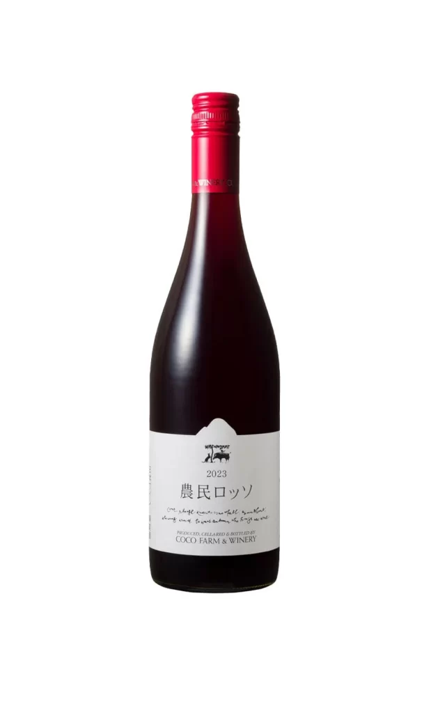 Coco Farm and Winery 2023 Noumin Rosso 750ml Packaging