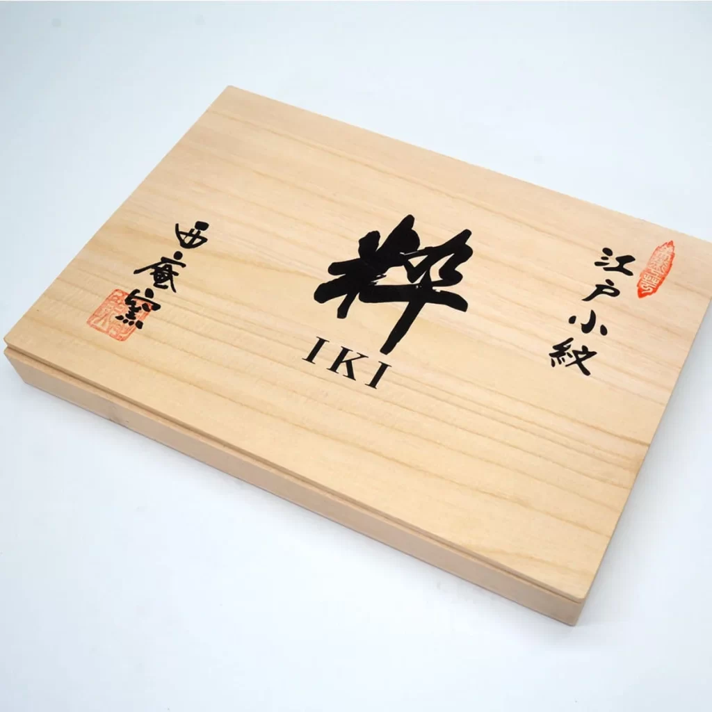 Edo Komon Small Plate 5p Gift Set (BLACK) Packaging