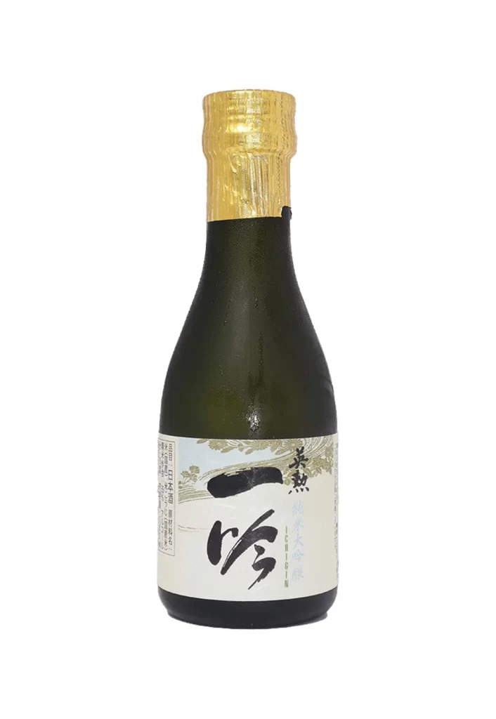Eikun Junmai Daiginjo Sake Ichigin 180ml Packaging