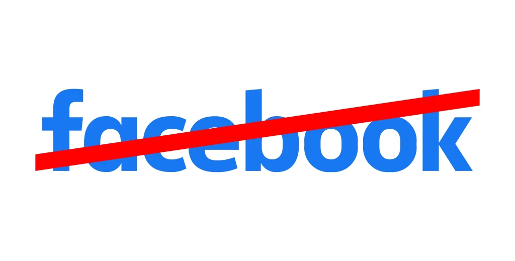 No Facebook Vector Logo