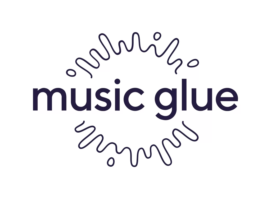 music glue Vector Logo