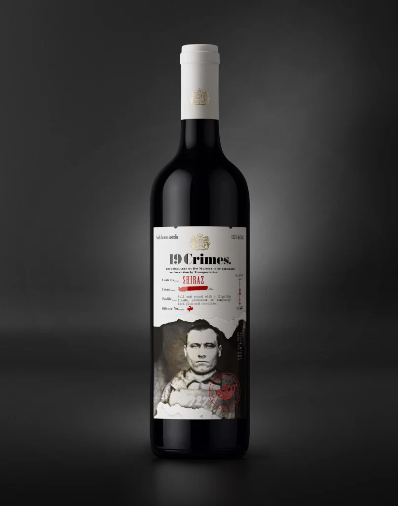 19 Crimes Wine Bottle
