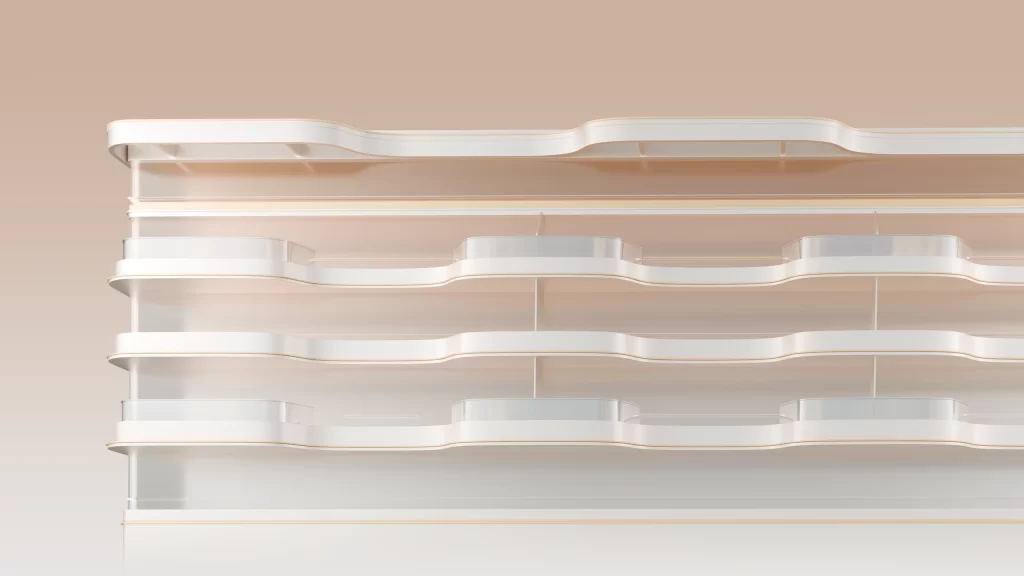 Architectural Structure 3D White Beige