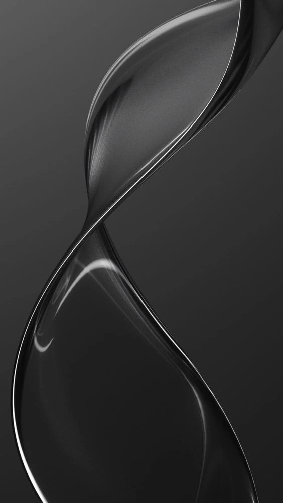 Metallic Spiral 3D Abstract
