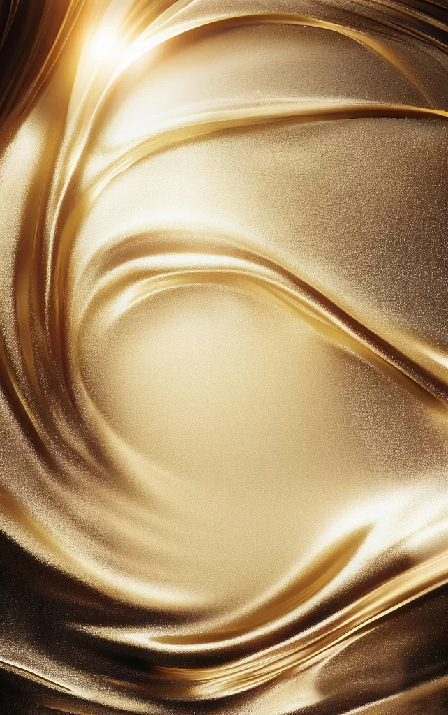 Gold Swirls Abstract Illustration
