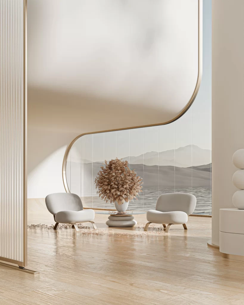 Interior Chairs Plant 3D Beige