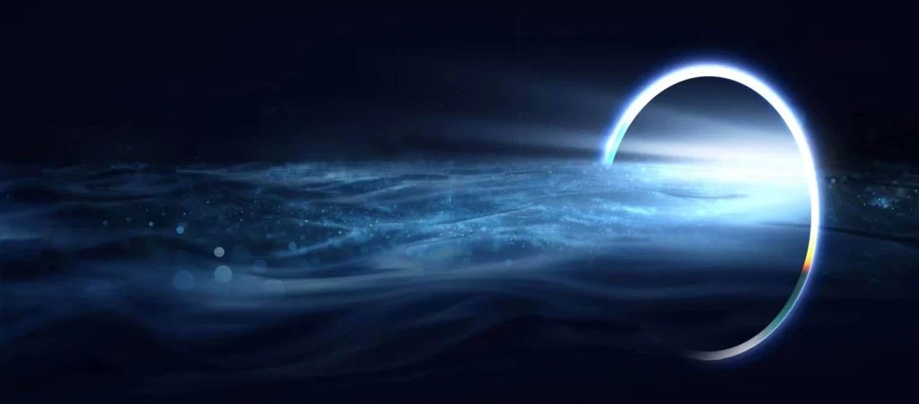 Cosmic Portal 3D Blue Black