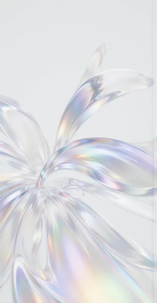 Fluid Shapes 3D Iridescent