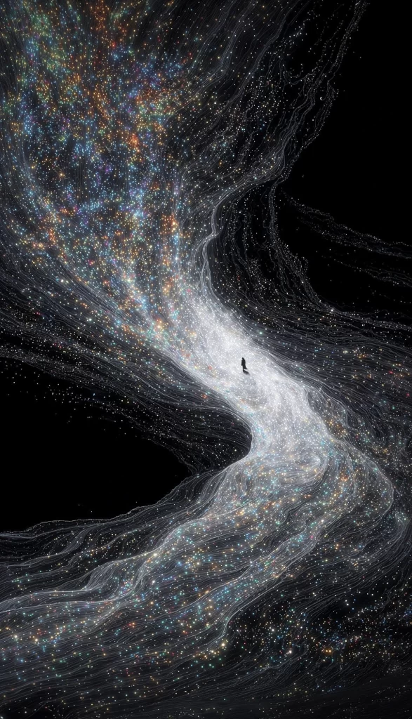 Cosmic Journey Galaxy Illustration