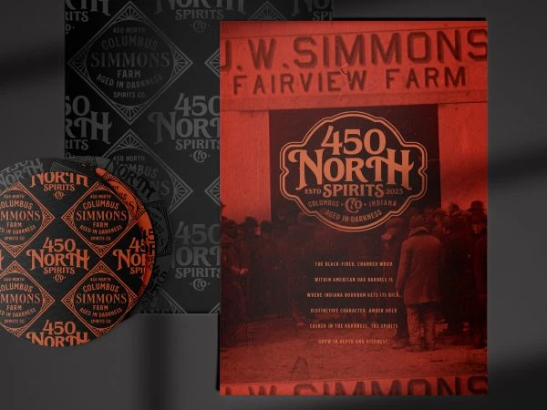 450 North Spirit Label