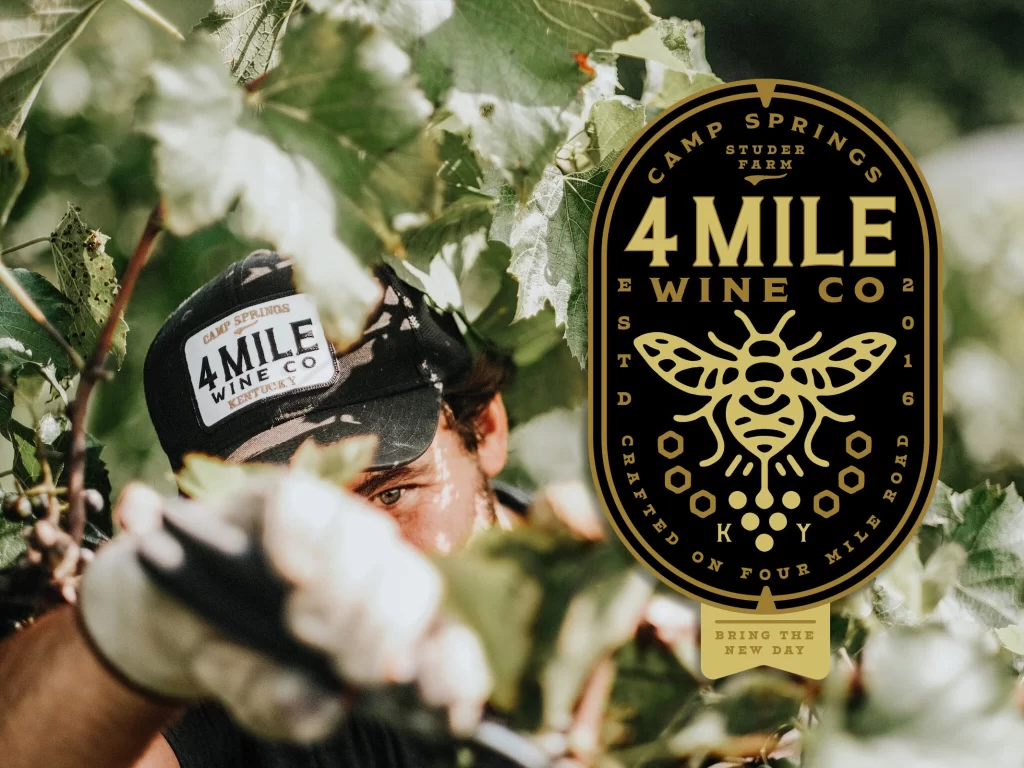 4 Mile Wine Co Wine Label