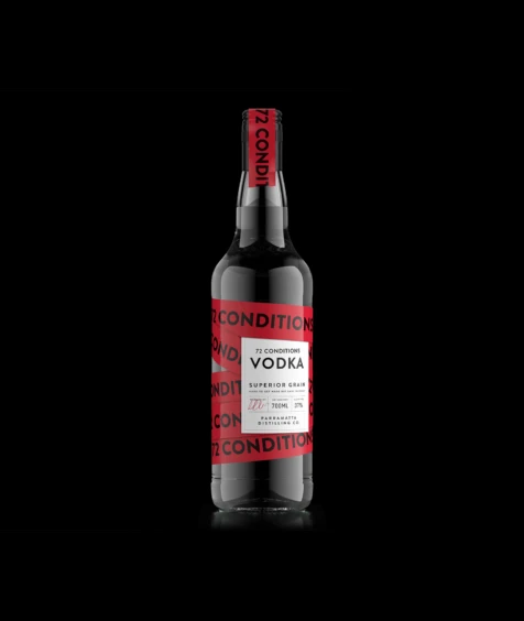 72 Conditions Vodka Bottle View