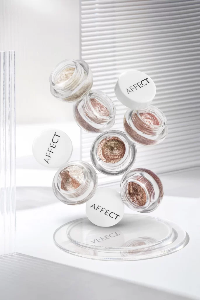 AFFECT Eyeshadow Jars Gold Brown Collection Packaging