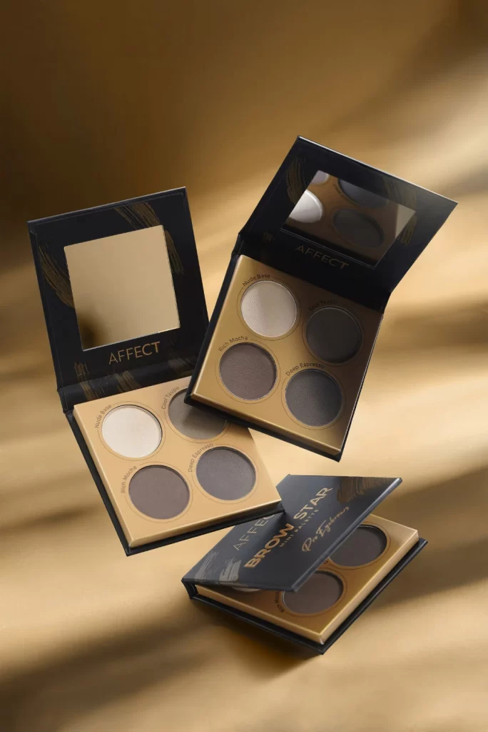 AFFECT Eyeshadow Palette Gold Pigment Display Packaging