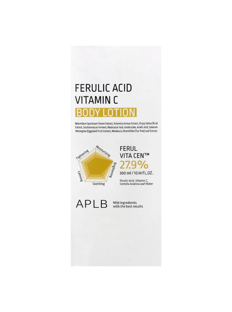 APLB Ferulic Acid Vitamin C Body Lotion Packaging