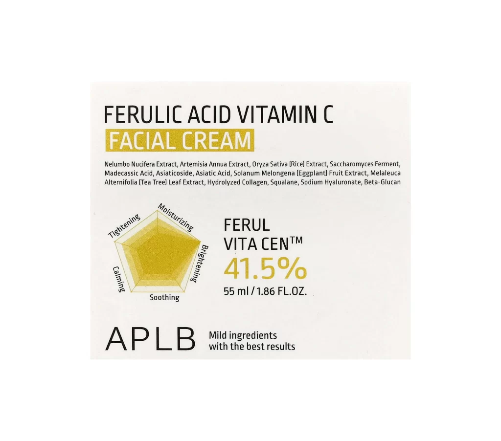 APLB Ferulic Acid Vitamin C Facial Cream Packaging