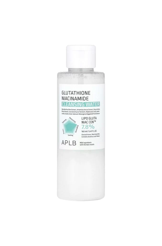 APLB Glutathione Niacinamide Cleansing Water Packaging