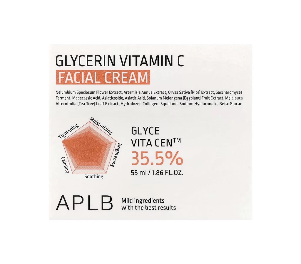 APLB Glycerin Vitamin C Facial Cream Packaging