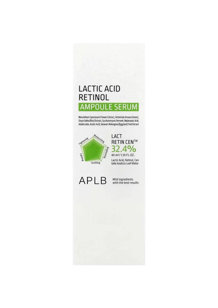 APLB Lactic Acid Retinol Ampoule Serum Packaging