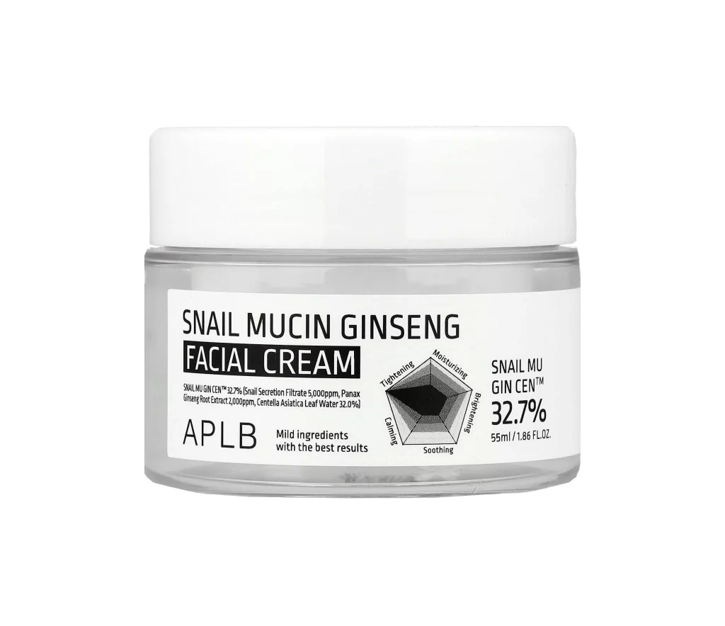 APLB Snail Mucin Ginseng Facial Cream Packaging