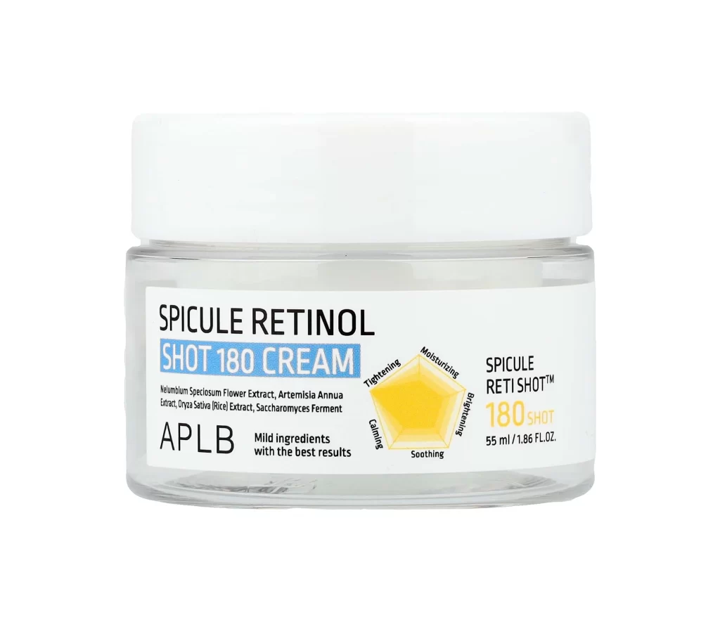 APLB Spicule Retinol Shot 180 Cream Packaging