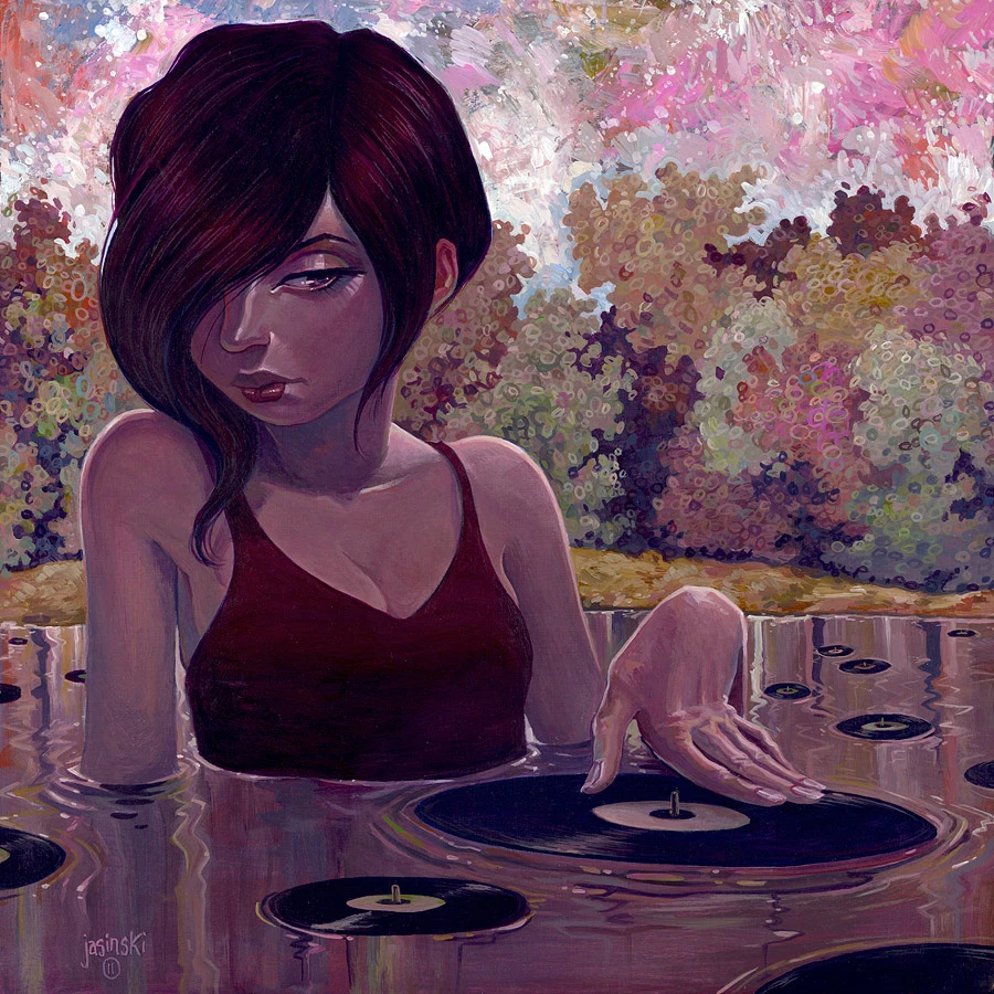 Aaron Jasinski Woman Water Painting