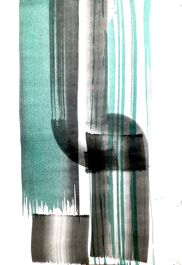 White Gradient Stripe Abstract Background