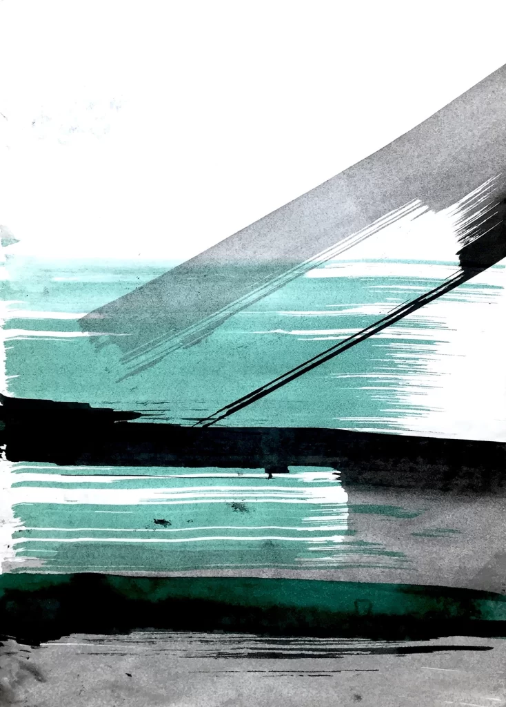 White Line Bold Abstract Background