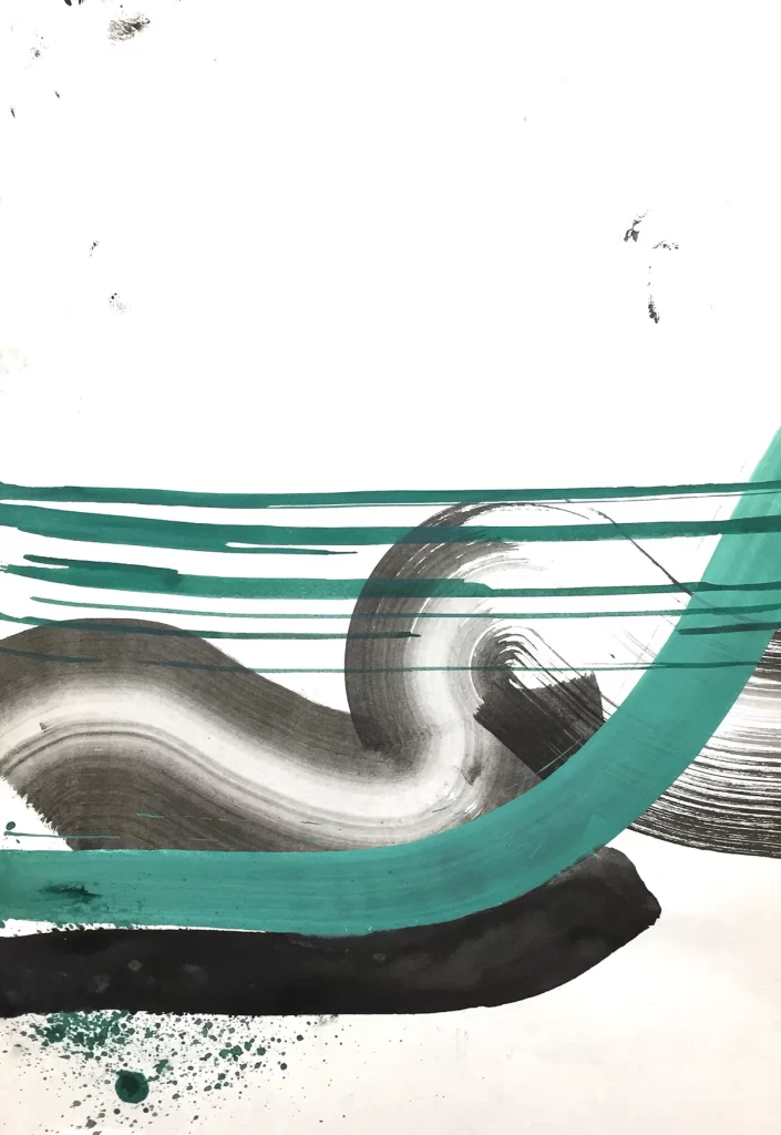 White Swirl Flow Abstract Background