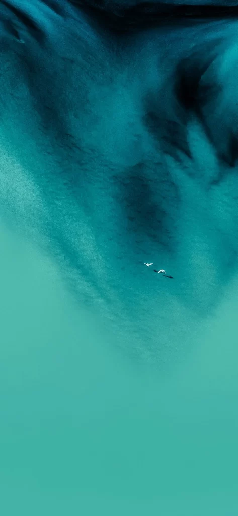 Teal Swirl Gradient Abstract Background