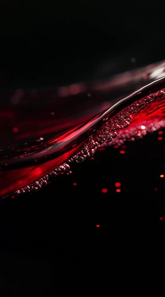 Red Liquid Bubbles