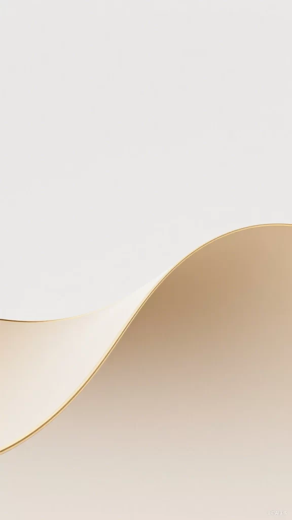 White Curve Deep Abstract Background