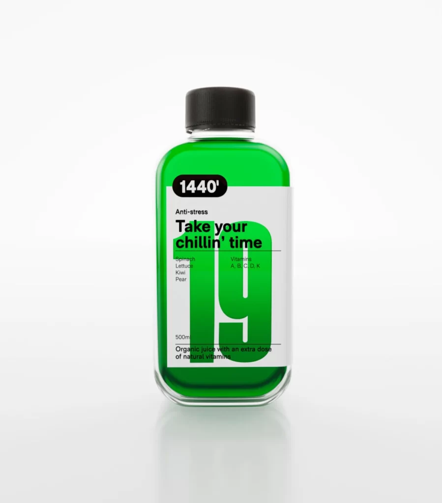 Anti-Stress Organic Juice Bottle