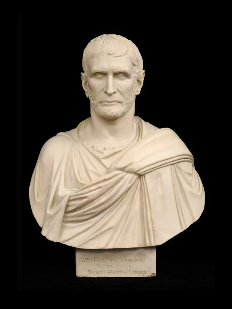 Antique Brutus Grand Tour Plaster Bust