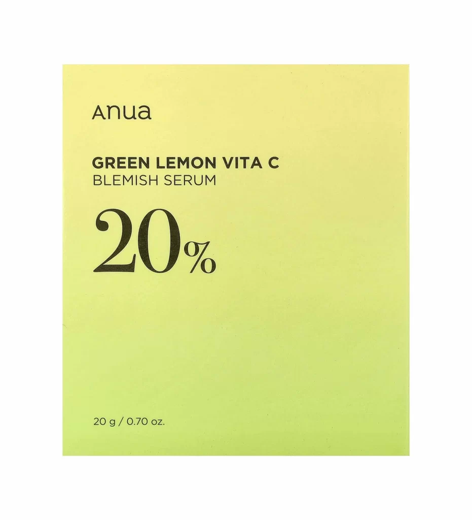 Anua Green Lemon Vita C Blemish Serum 20 Packaging
