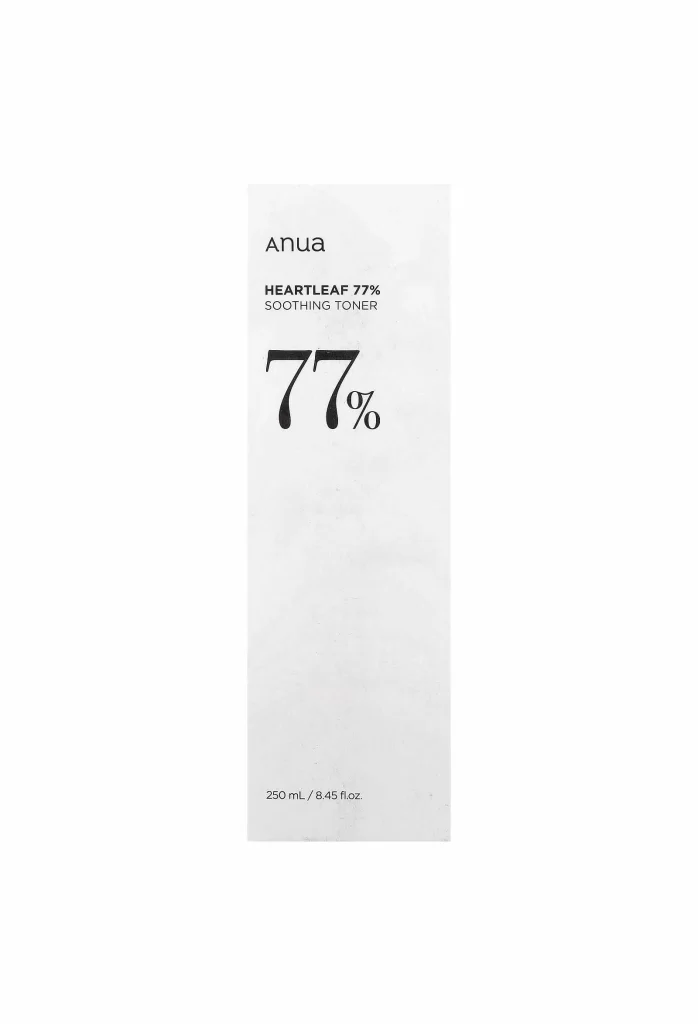 Anua Heartleaf 77 Soothing Toner Packaging