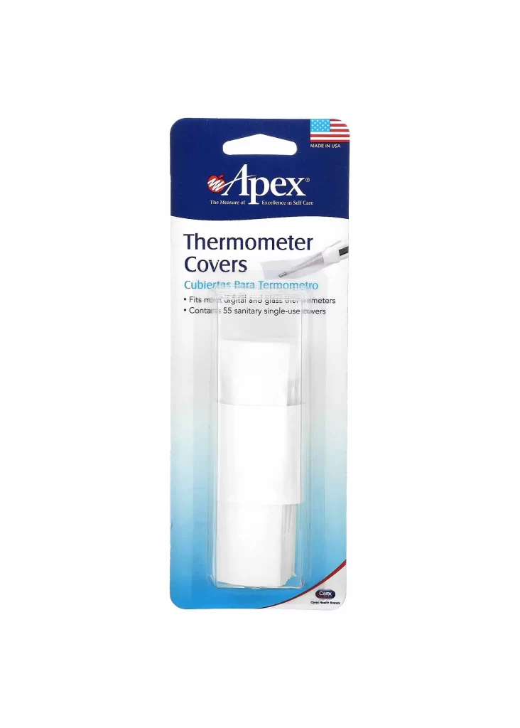 Apex Thermometer Covers 55 Sanitary Single-Use Covers Packaging