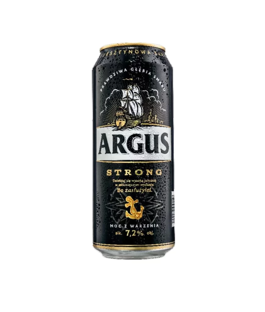 Argus Strong Beer Can Packaging