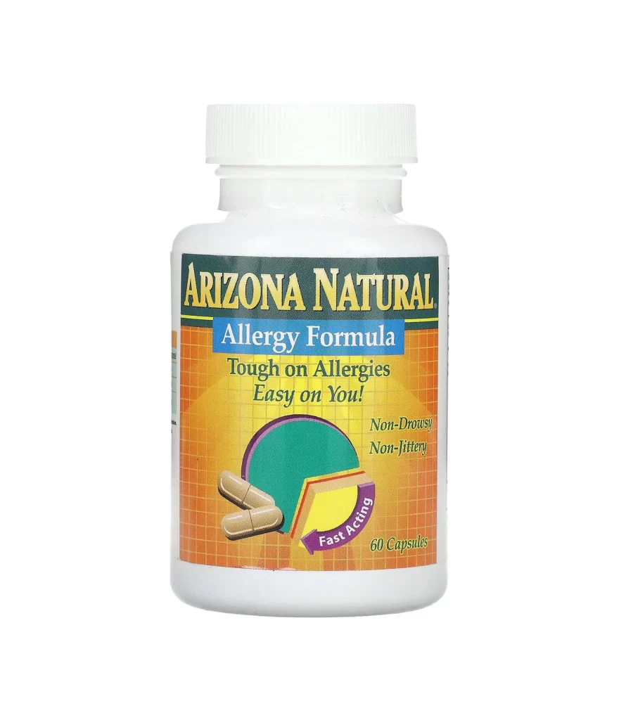 Arizona Natural Allergy Formula 60 Capsules Packaging